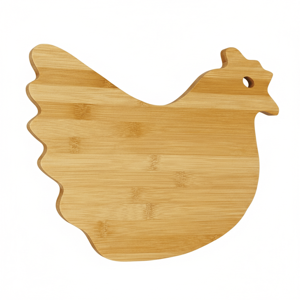 personalized bamboo hen cutting board | Hadi Craft USA