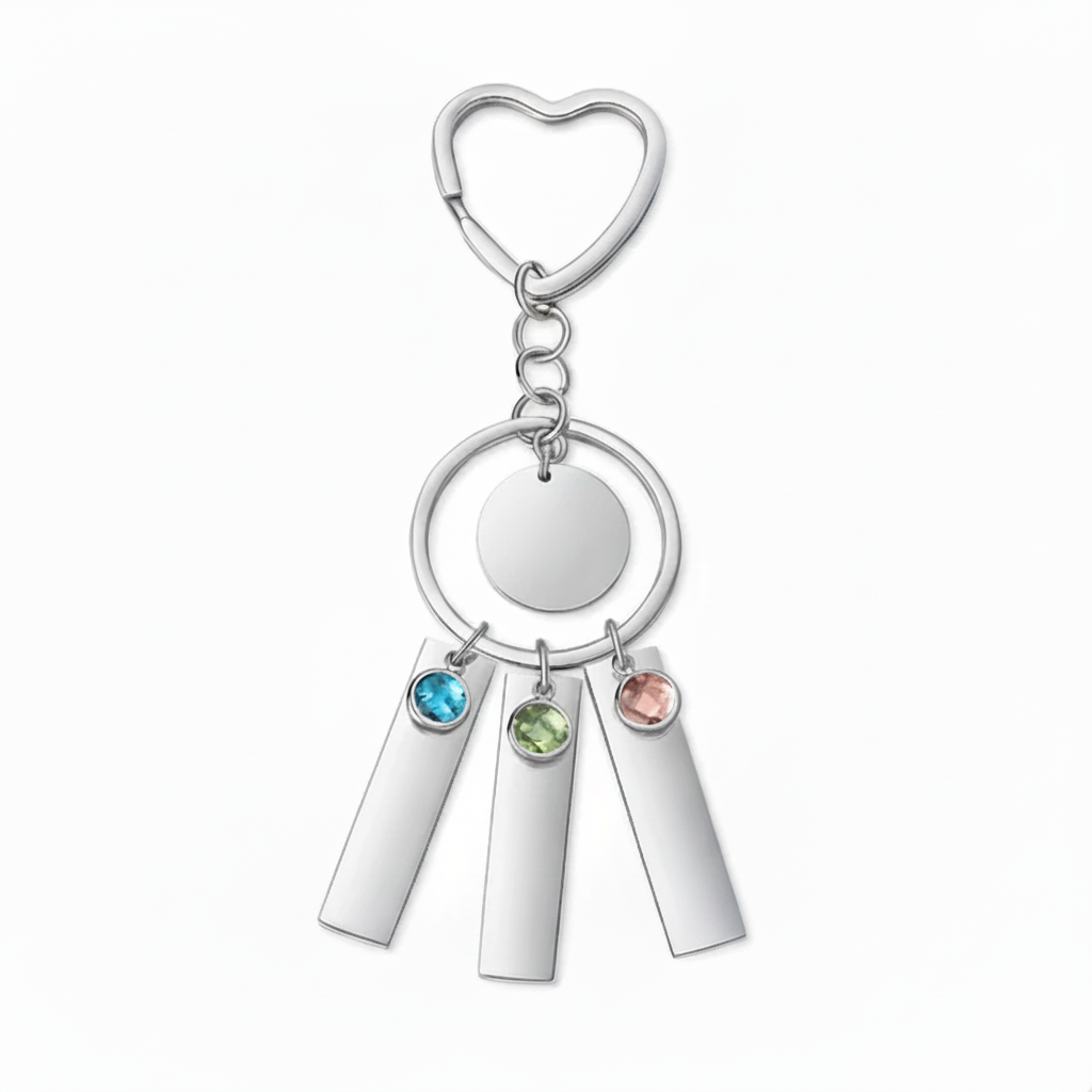 personalized birthstone keychain | Hadi Craft USA
