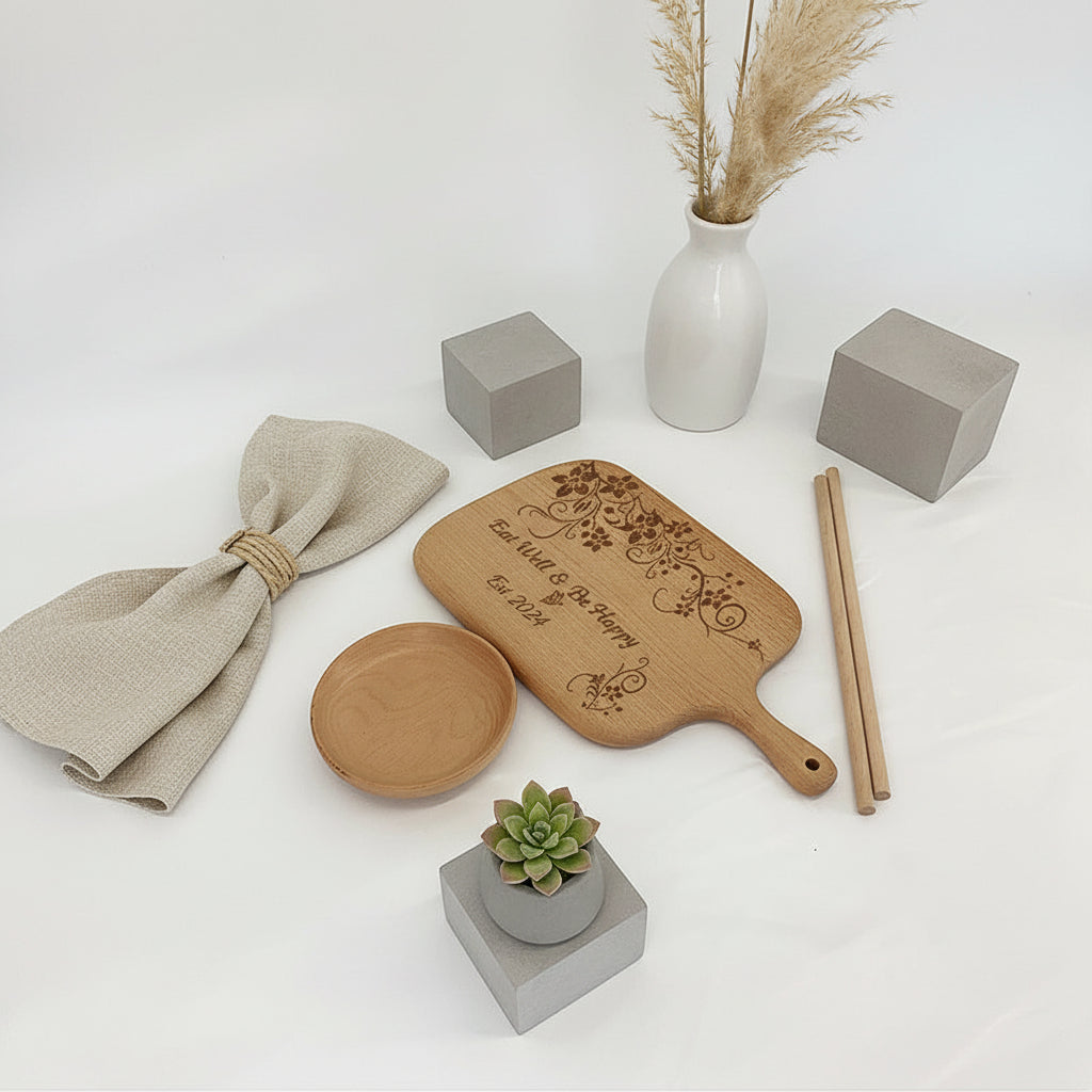 personalized engraved cutting board - Hadi Craft USA