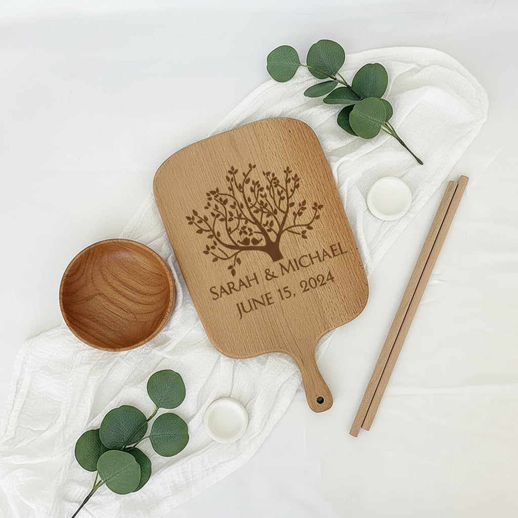 personalized engraved cutting board - Hadi Craft USA