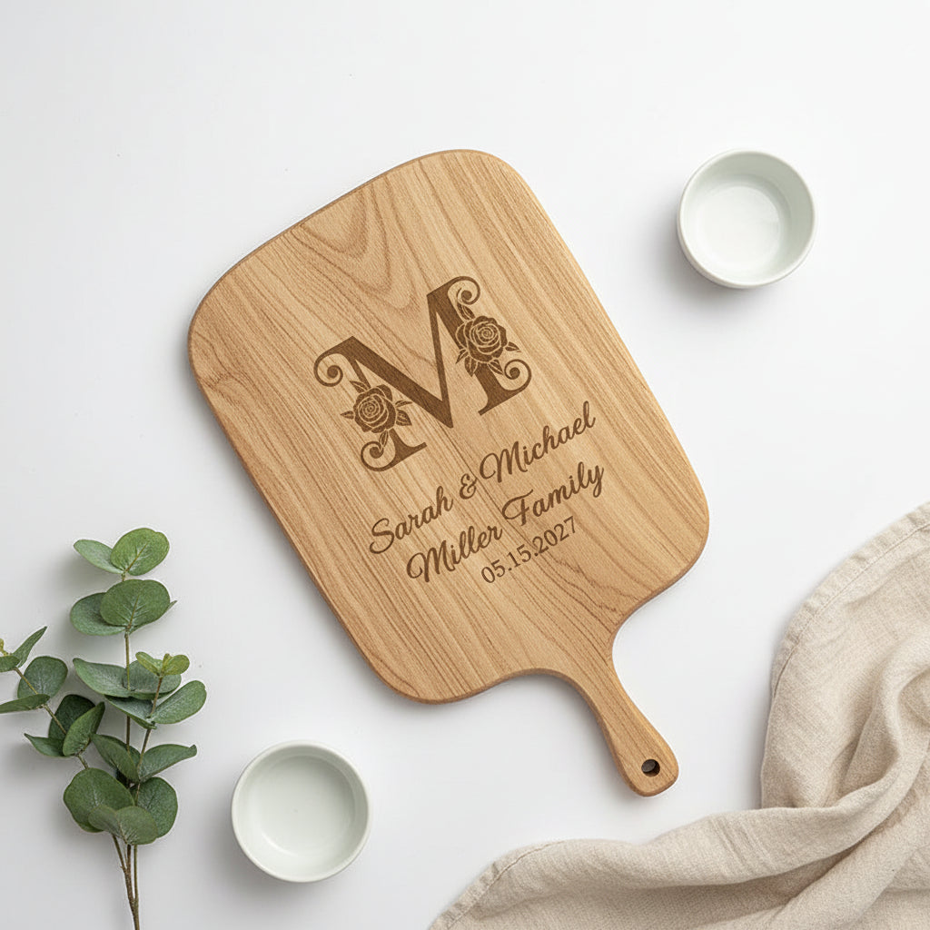 personalized engraved cutting board - Hadi Craft USA