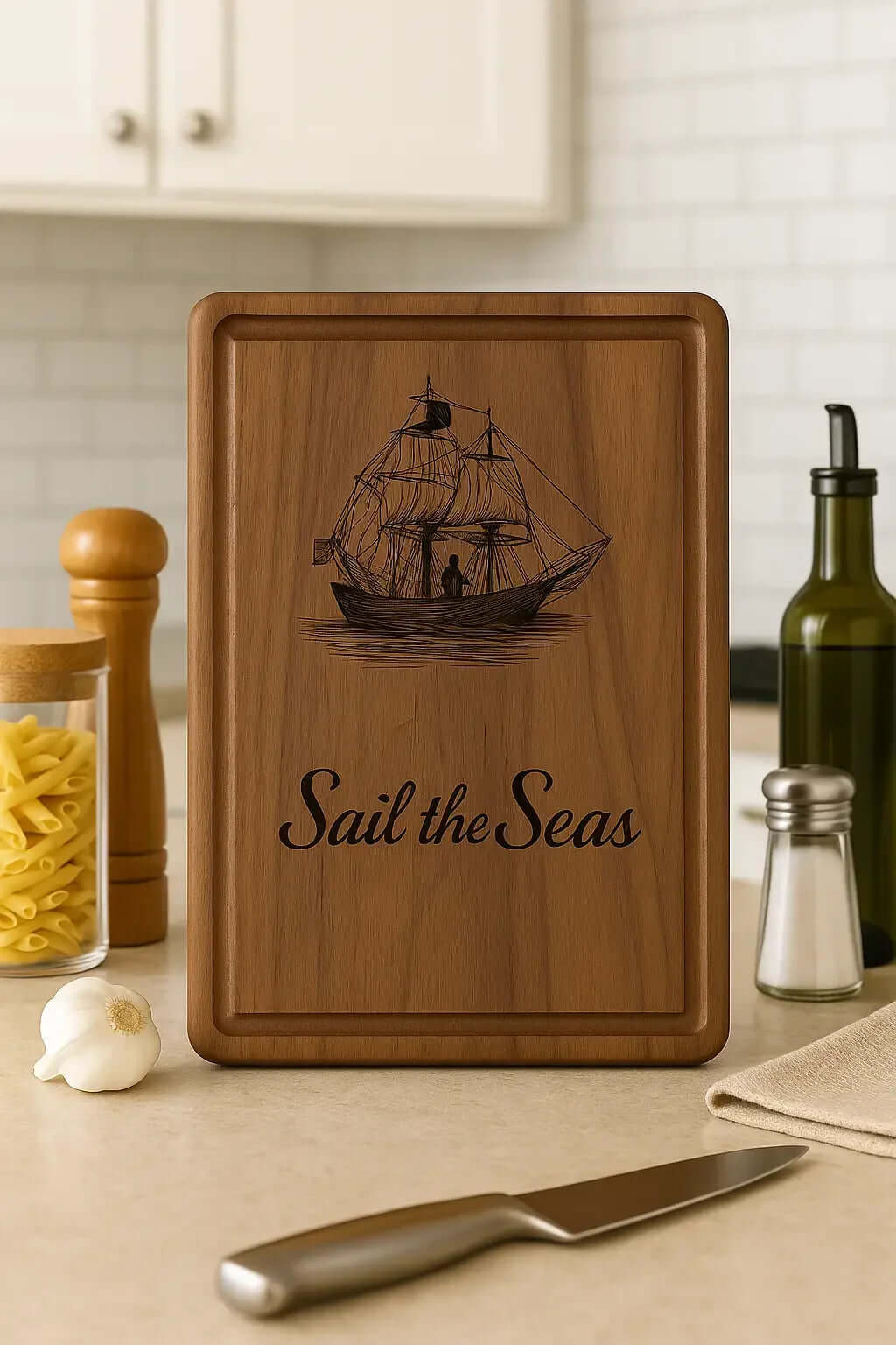 personalized engraved wooden cutting board | Hadi Craft USA