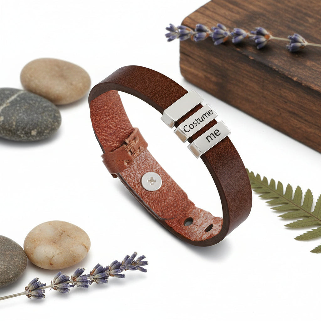 personalized men's family name bracelet - Hadi Craft USA