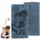 personalized photo engraved wallet | Hadi Craft USA