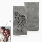 personalized photo engraved wallet | Hadi Craft USA