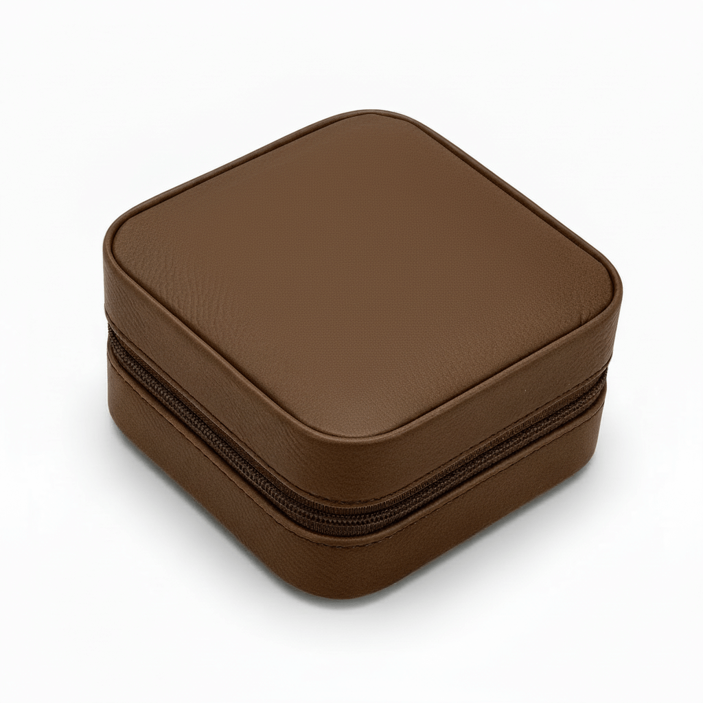 personalized travel jewelry box Laserable Leatherette Jewelry Box - Hadi Craft