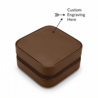 personalized travel jewelry box Laserable Leatherette Jewelry Box - Hadi Craft