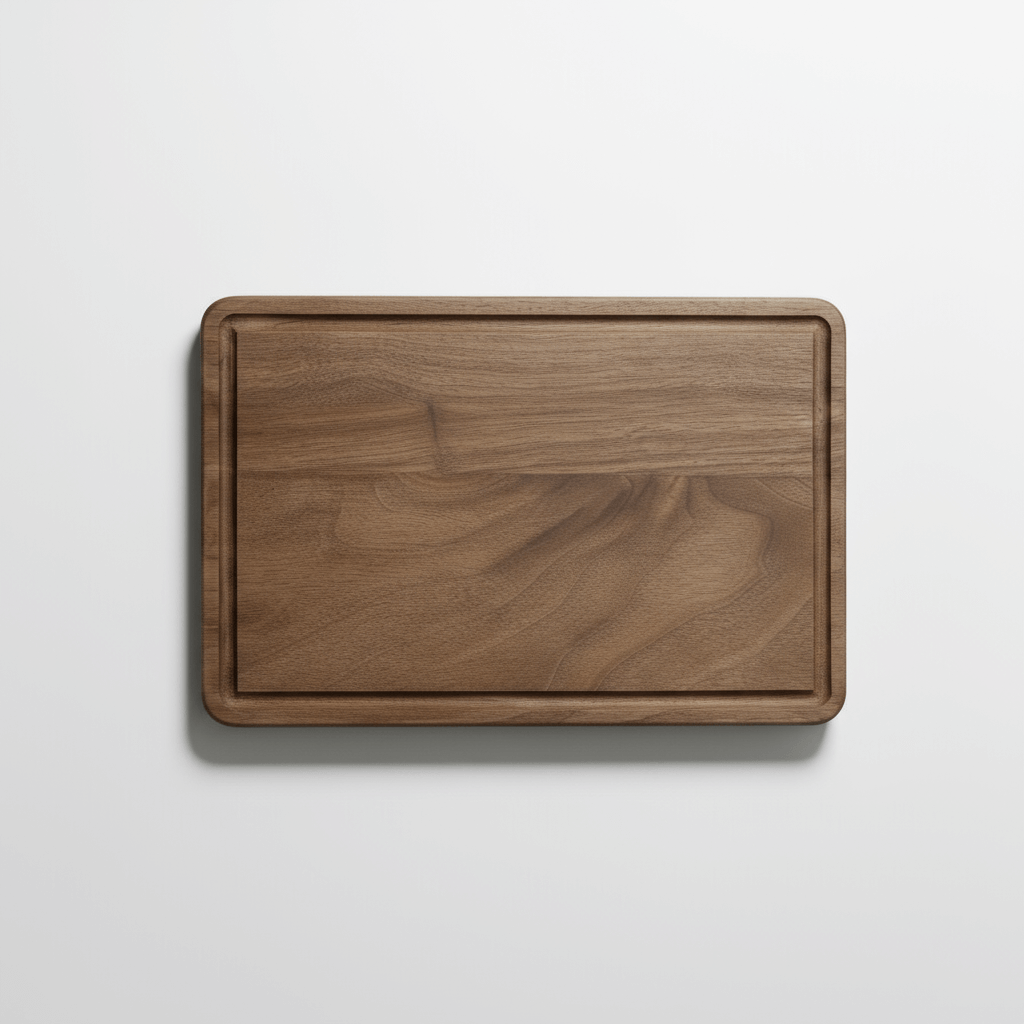 personalized walnut cutting board with Drip Ring - Hadi Craft