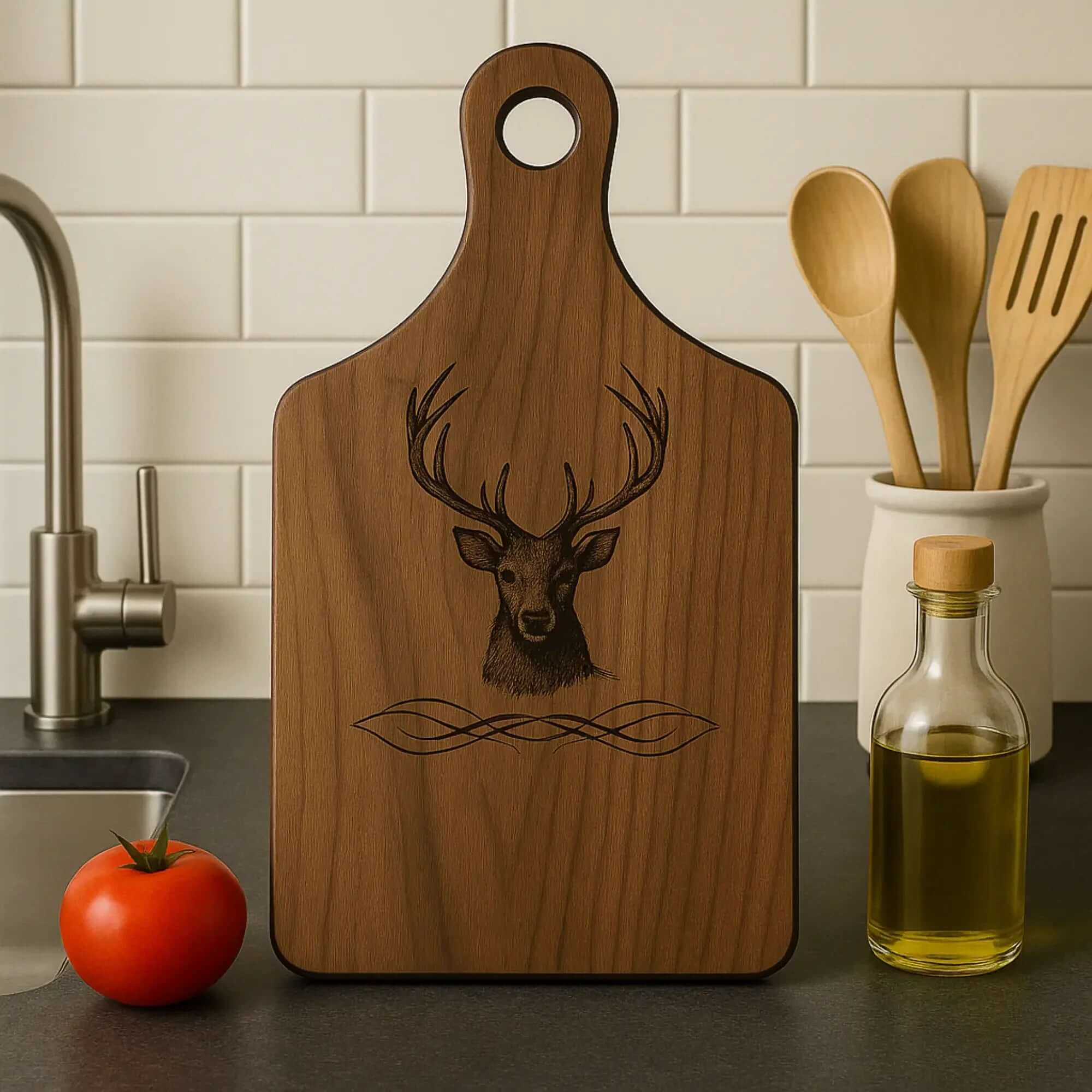 personalized wooden cutting board with engraving | Hadi Craft USA