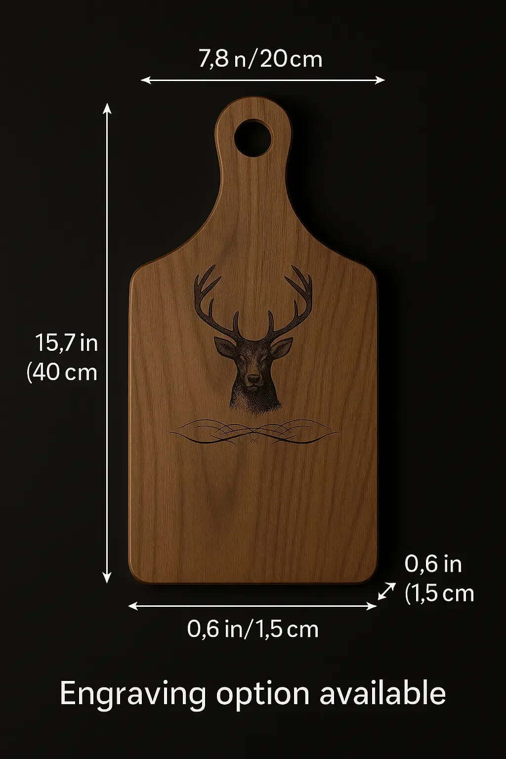 Wooden cutting Board with customize engraving - Hadi Craft