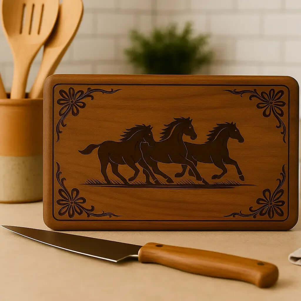 personalized wooden cutting board with engraving | Hadi Craft USA