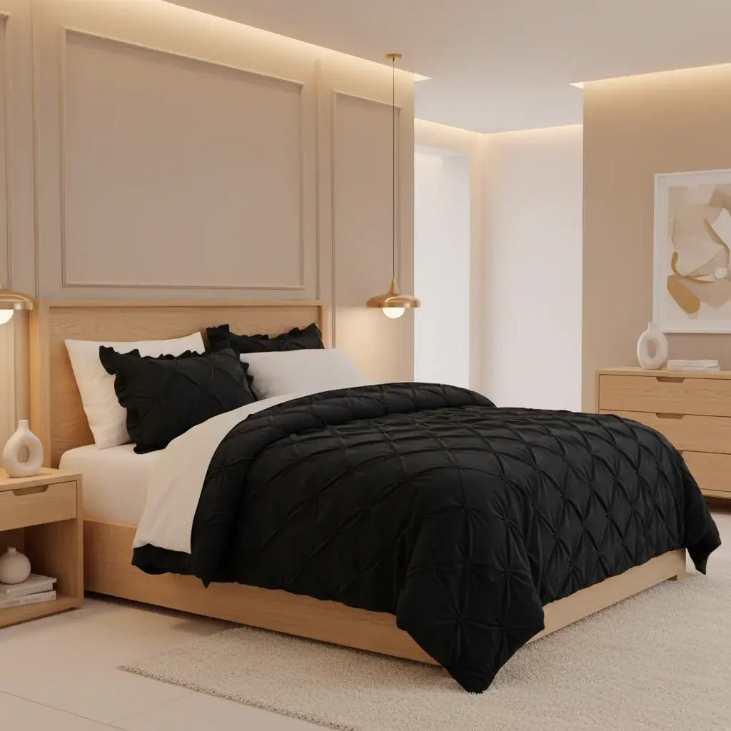 polyester floral bed set queen 4pc set | Hadi Craft USA