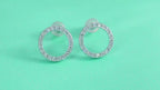 Mini Moissanite Stud Earrings S925 Sterling Silver - Hadi Craft