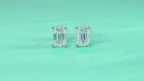 Moissanite diamond stud earrings Studs Set With Mosan Diamond Silver - Hadi Craft