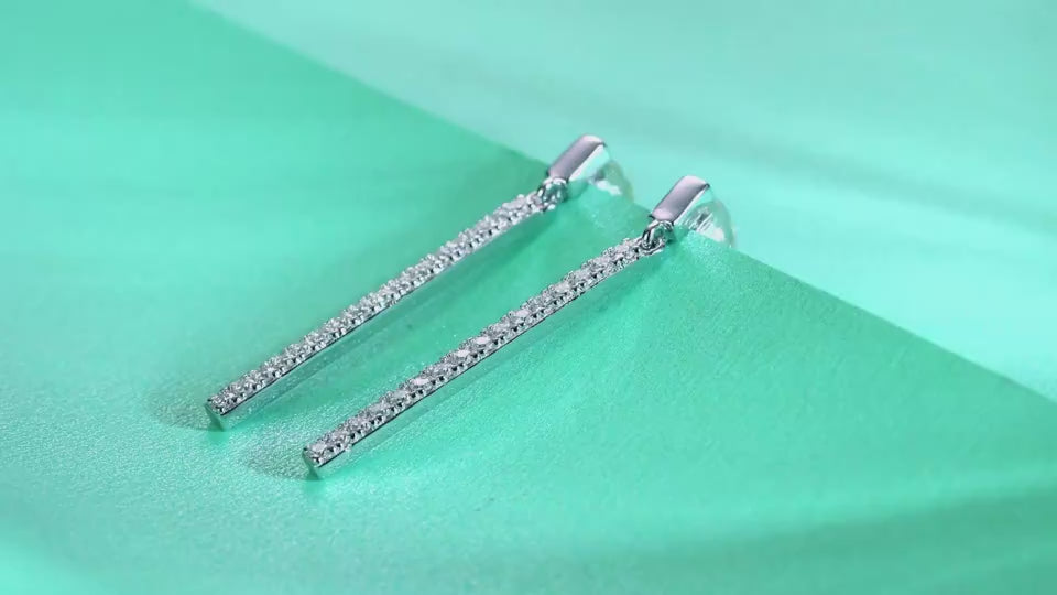 Mini Moissanite Stud Earrings – S925 Sterling Silver - Hadi Craft