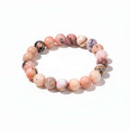 Repair My Heart - The Peruvian Pink Opal Bracelet by Hadi Craft USA, handmade beaded bracelet, pink opal jewelry