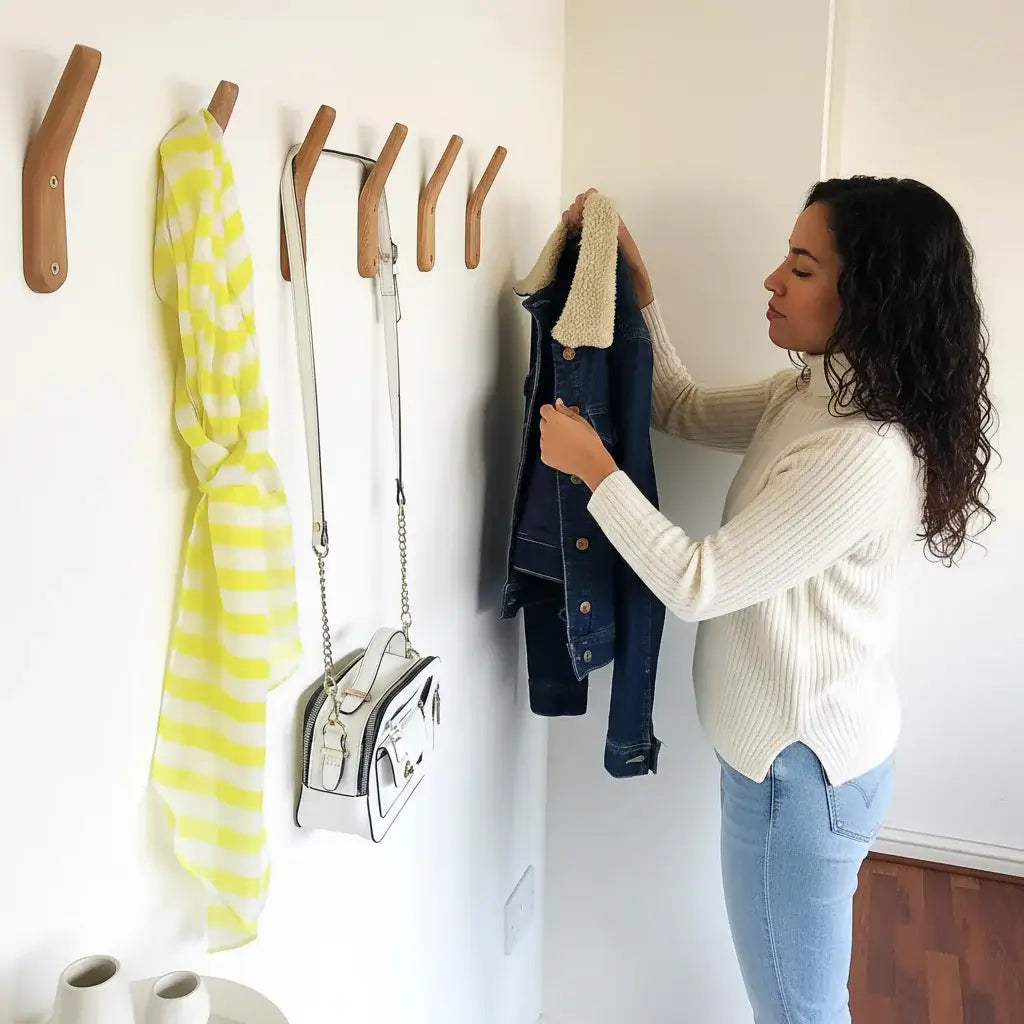 rustic wooden wall hooks | Hadi Craft USA