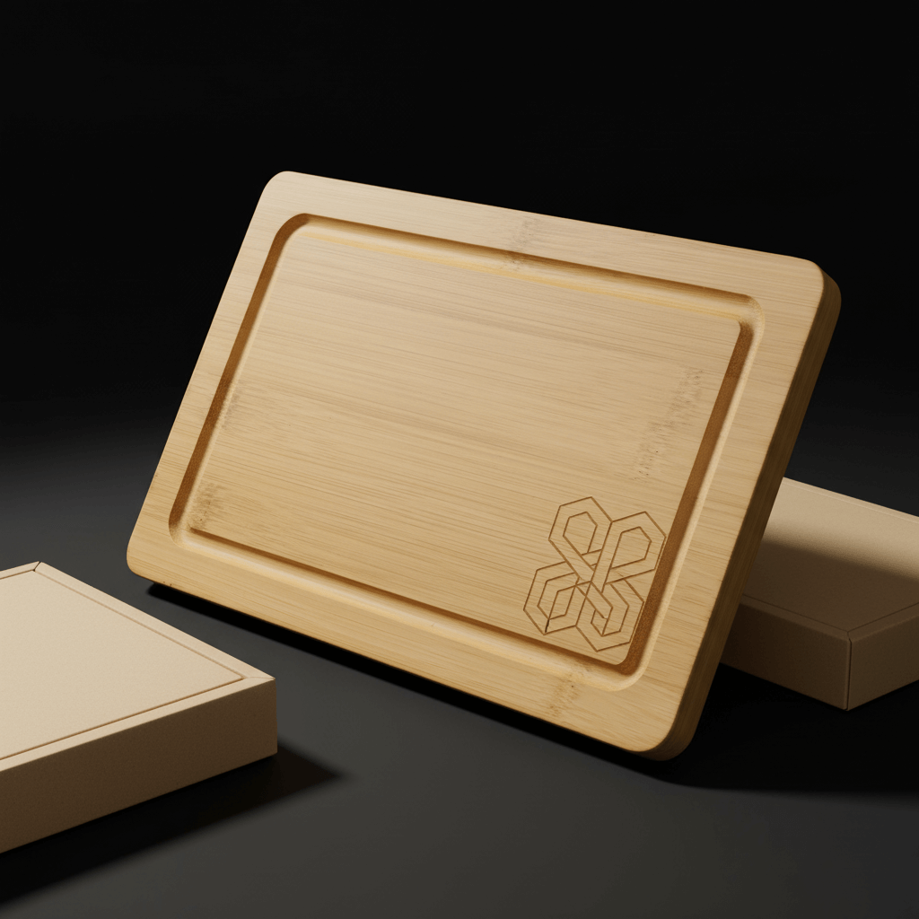 small bamboo cutting board with drip groove Compact and practical - Hadi Craft