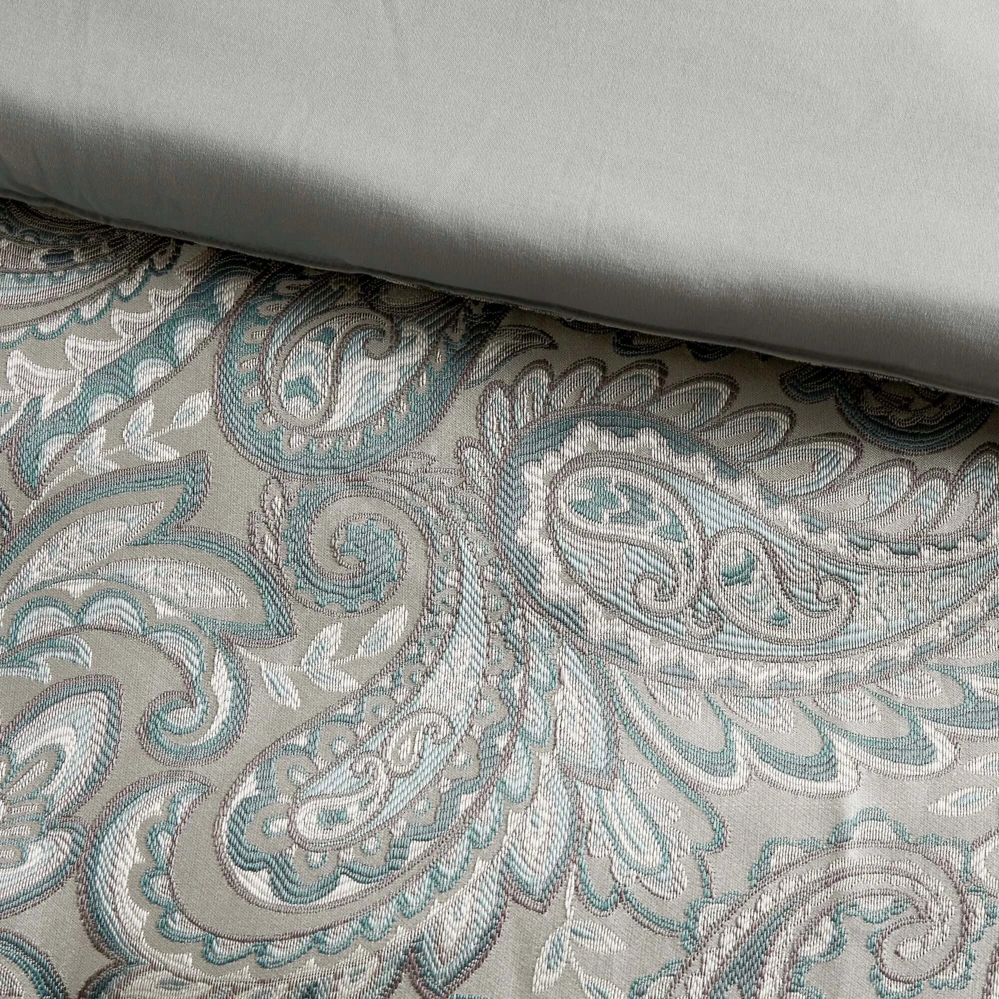 teal cotton king comforter set with Cotton Bed Sheets 12 pieces - Hadi Craft