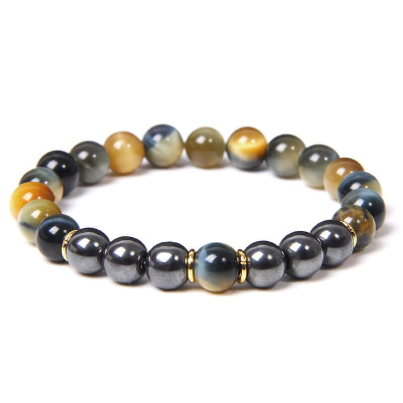 tiger eye energy bracelet Fitness Men's Bracelet Gift Jewelry - Hadi Craft