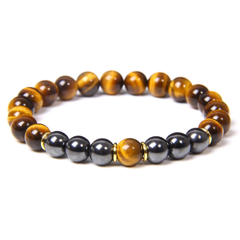 tiger eye energy bracelet Fitness Men's Bracelet Gift Jewelry - Hadi Craft