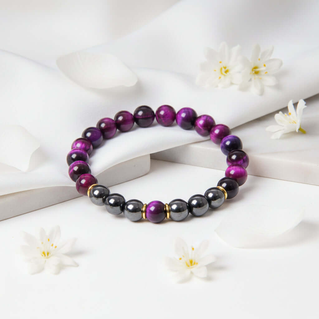 tiger eye energy bracelet Fitness Men's Bracelet Gift Jewelry - Hadi Craft