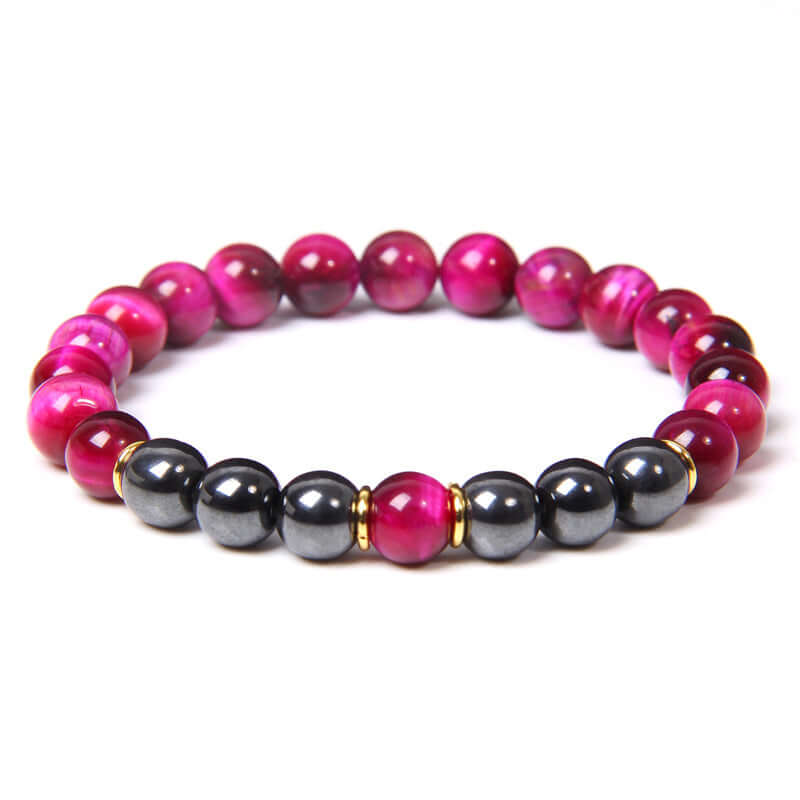 tiger eye energy bracelet Fitness Men's Bracelet Gift Jewelry - Hadi Craft