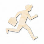 unfinished wood business man cutout | Hadi Craft USA