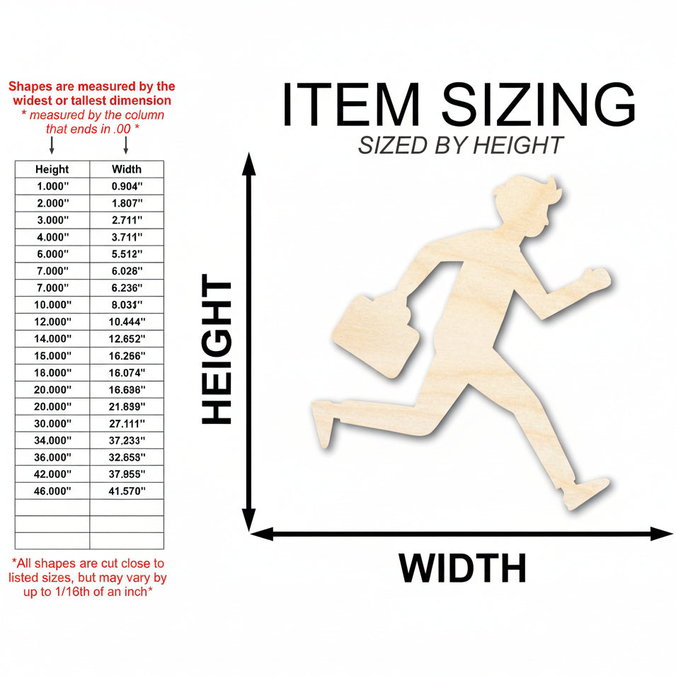 unfinished wood business man cutout | Hadi Craft USA