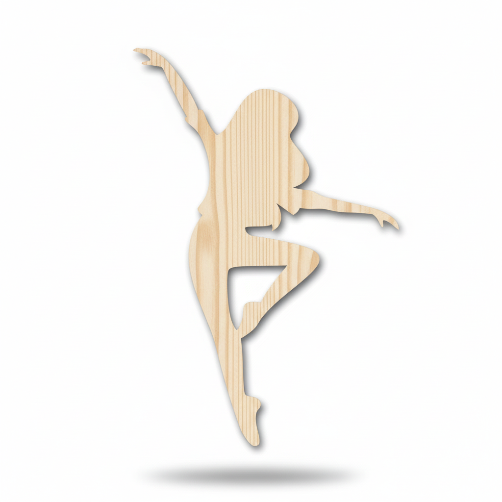 unfinished wood dancer shape - Hadi Craft USA
