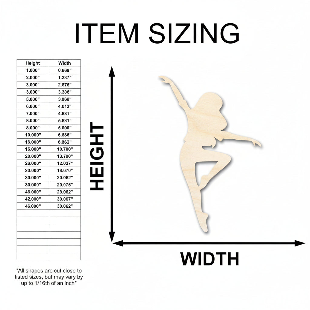 unfinished wood dancer shape - Hadi Craft USA