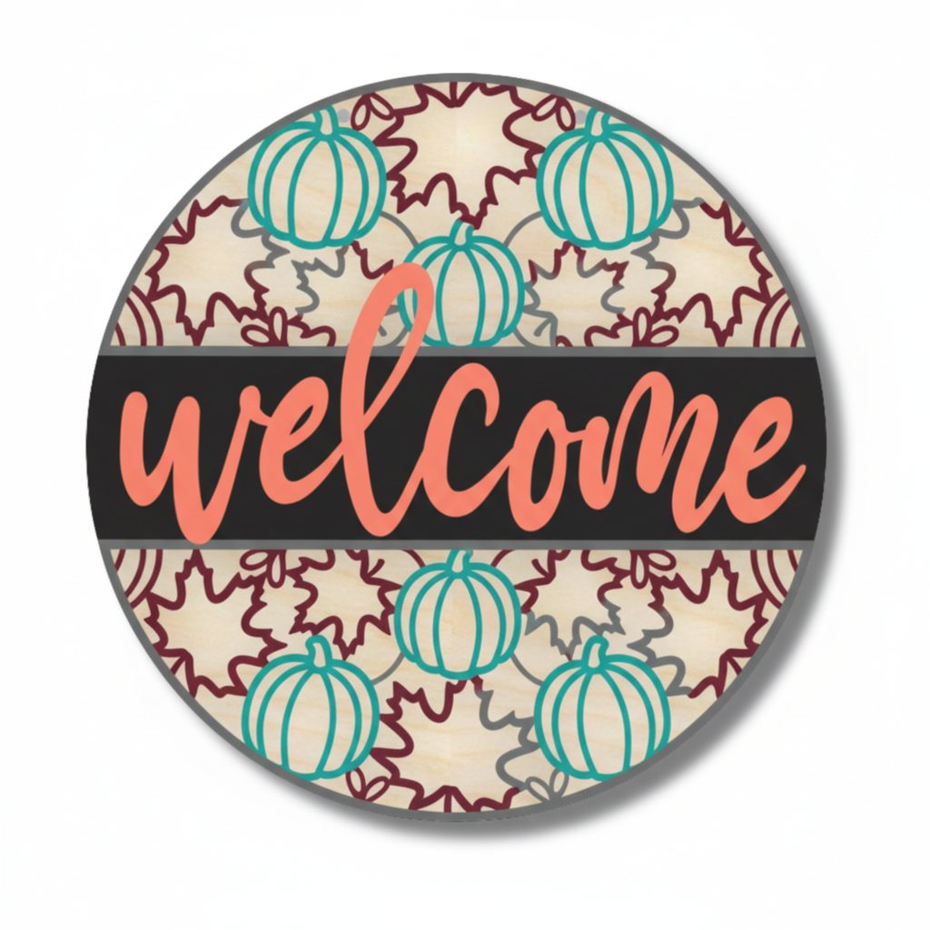 unfinished wood fall door sign kit | Hadi Craft USA