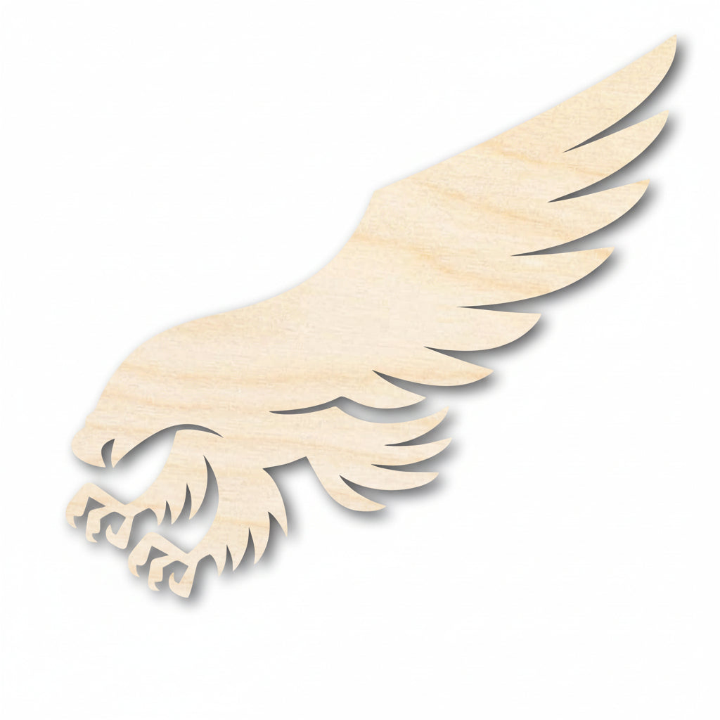 unfinished wood hawk cutout | Hadi Craft USA