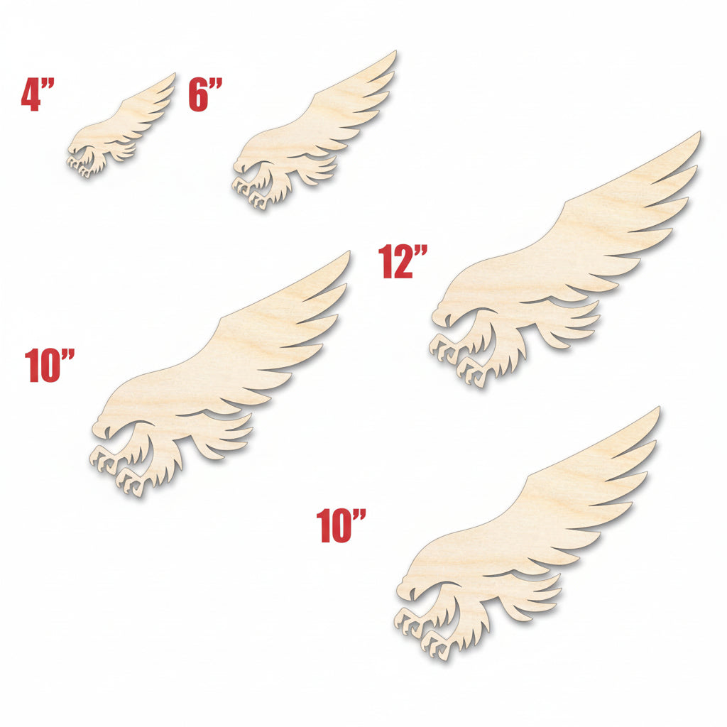 unfinished wood hawk cutout | Hadi Craft USA