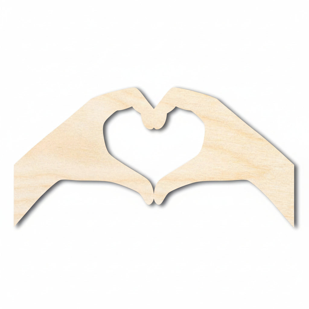 unfinished wood heart craft cutout | Hadi Craft USA