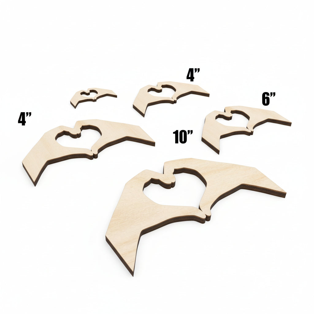 unfinished wood heart craft cutout | Hadi Craft USA