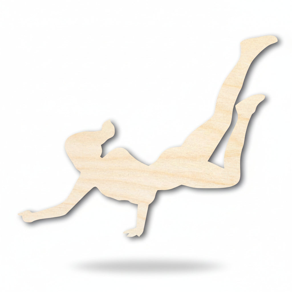 unfinished wood volleyball dig cutout | Hadi Craft USA
