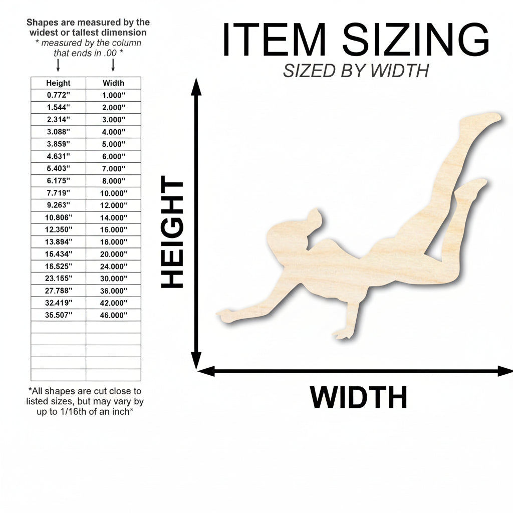 unfinished wood volleyball dig cutout | Hadi Craft USA