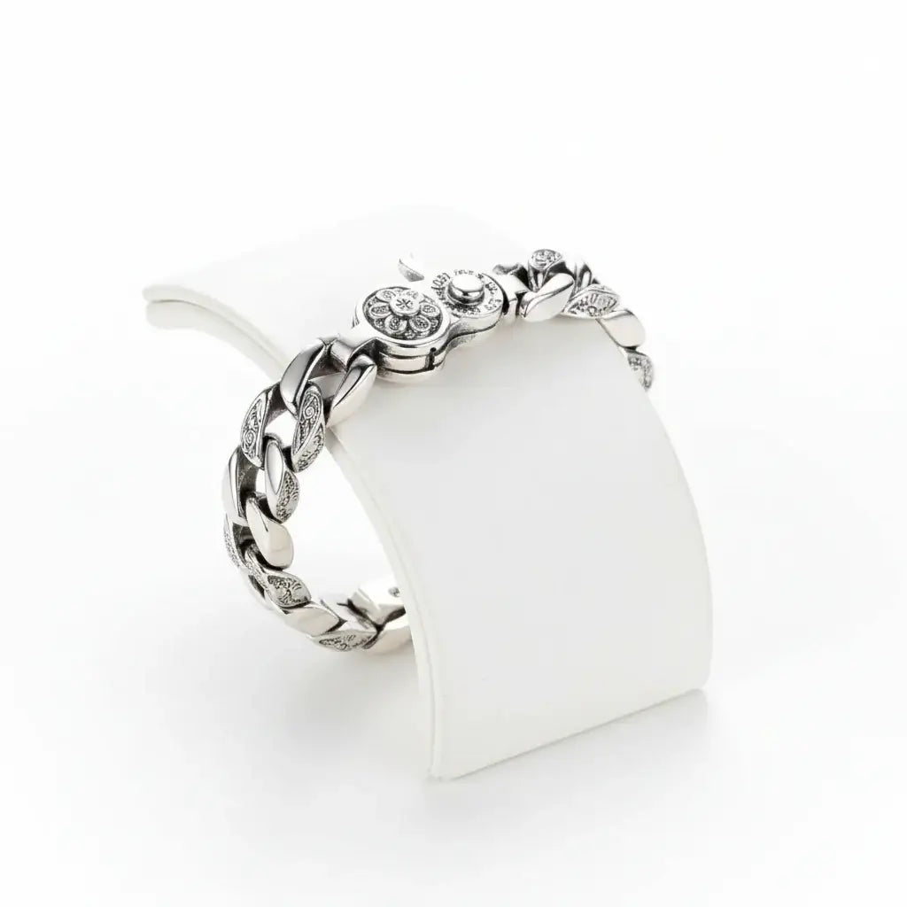 vintage silver bracelet for men | Hadi Craft USA