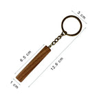 Hadi Craft USA Walnut keychain blanks for laser engraving Blanks with Leather Strap, unfinished handmade wooden keychain, personalized engraving DIY