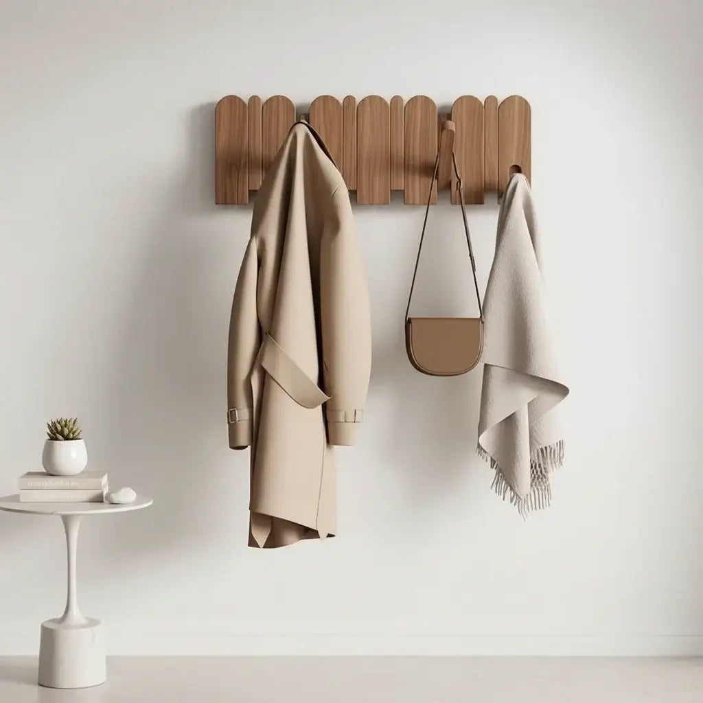 walnut wood wall mounted coat rack Wall Mount,Wall Mounted Coat Rack - Hadi Craft