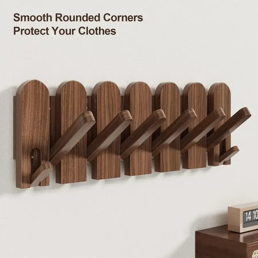 walnut wood wall mounted coat rack Wall Mount,Wall Mounted Coat Rack - Hadi Craft