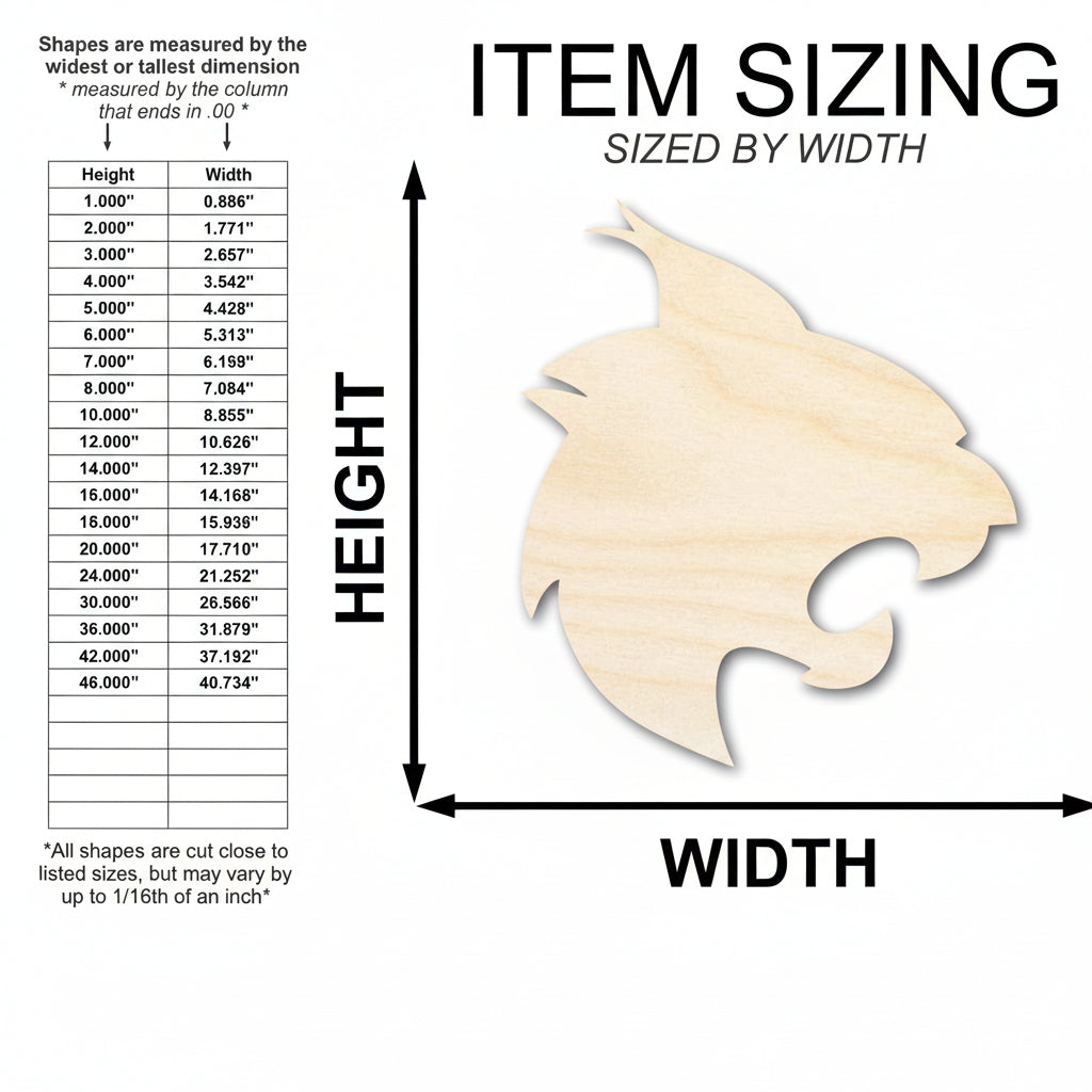 wildcat mascot DIY cutout | Hadi Craft USA