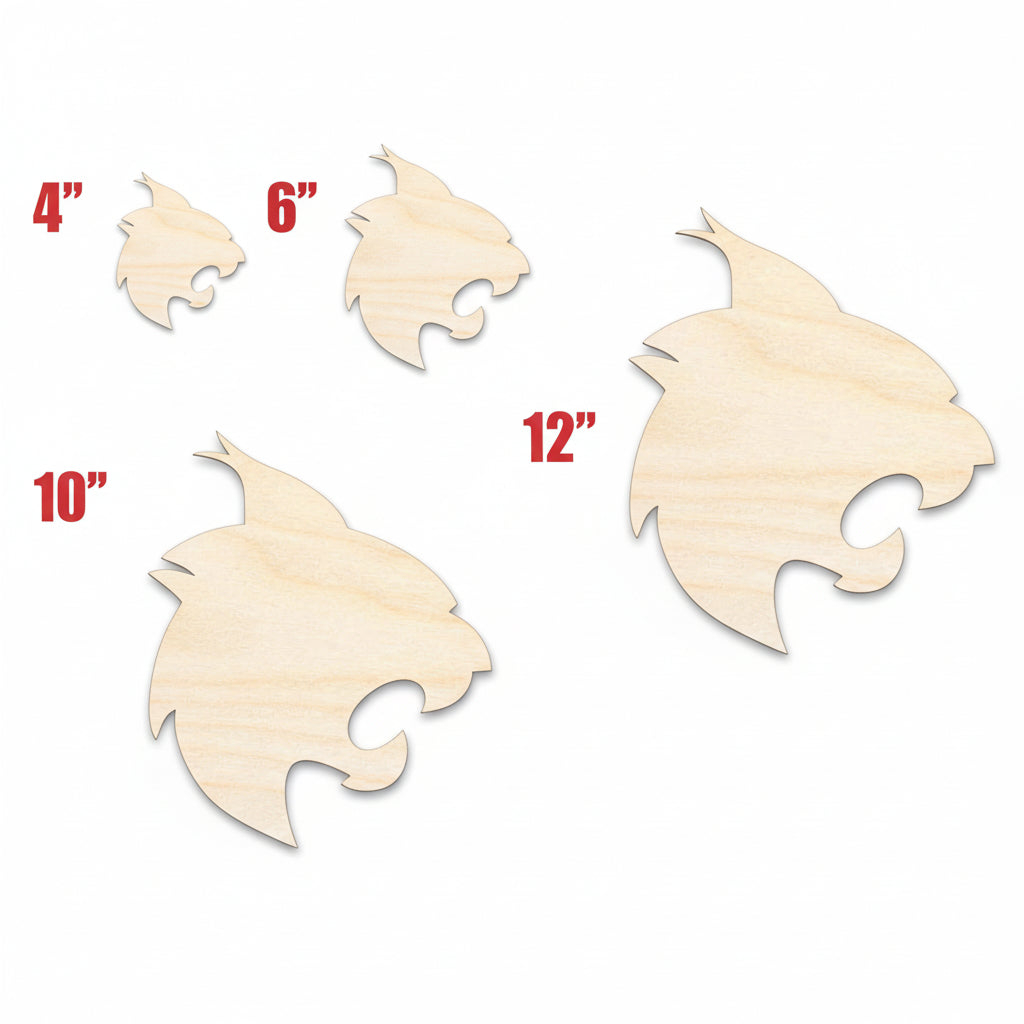 wildcat mascot DIY cutout | Hadi Craft USA