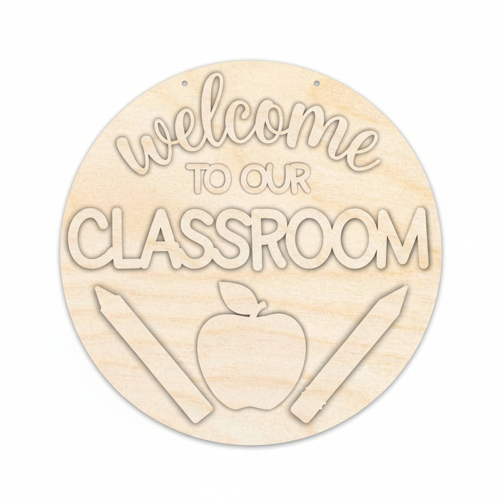wood classroom door sign kit - Hadi Craft USA