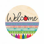 wood school door sign kit - Hadi Craft USA