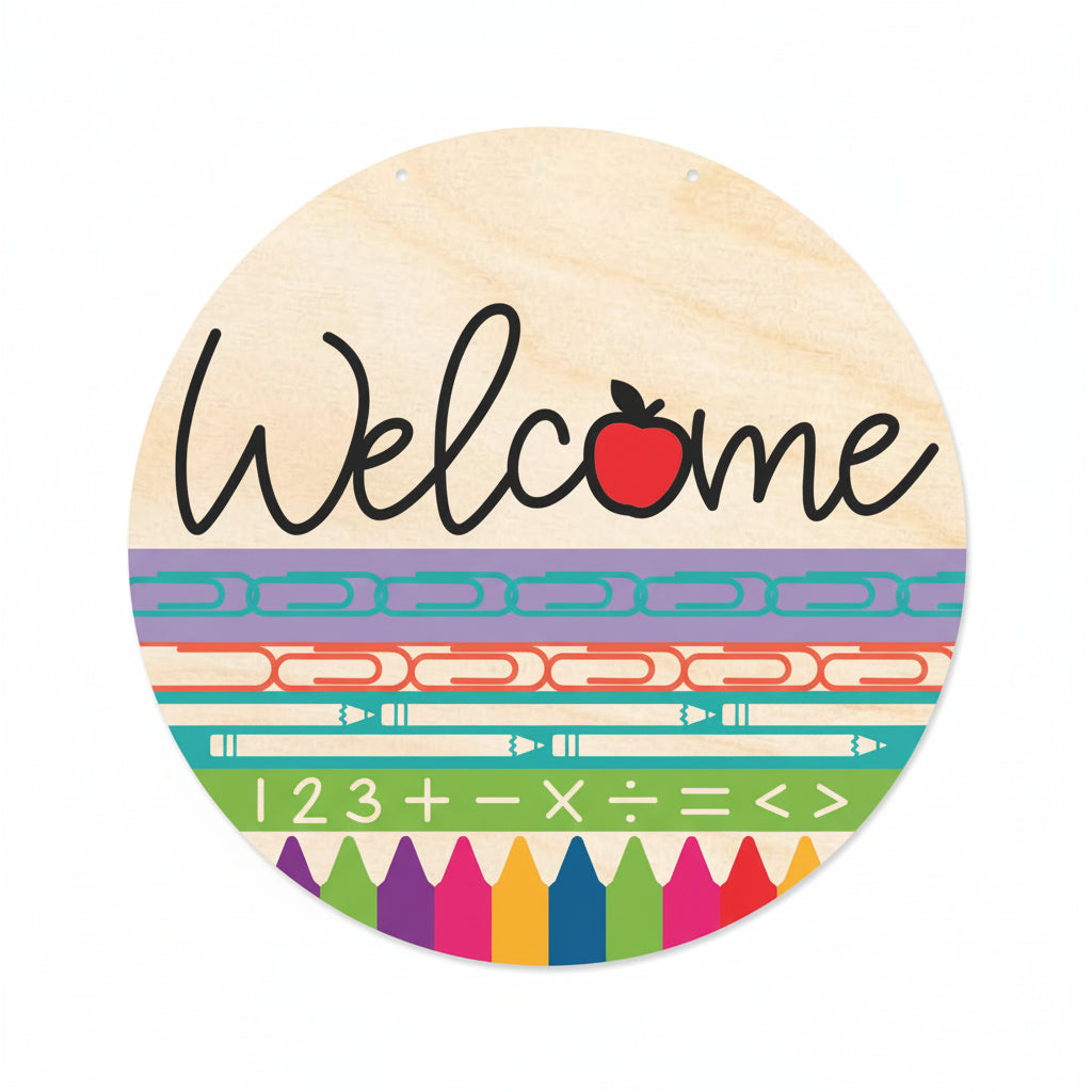 wood school door sign kit - Hadi Craft USA